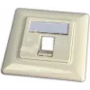 Wirewin Εντοιχισμένη Υποδοχή Keystone για 1 Μονάδα, Συμβατή με Προγράμματα Διακοπτών, RAL9010 Λευκό (WKS OUTLET 1)