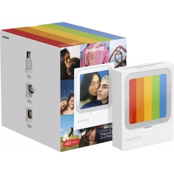 Polaroid Hi-Print 3x3 Φορητός Εκτυπωτής Φωτογραφιών Bluetooth + 60 Φύλλα