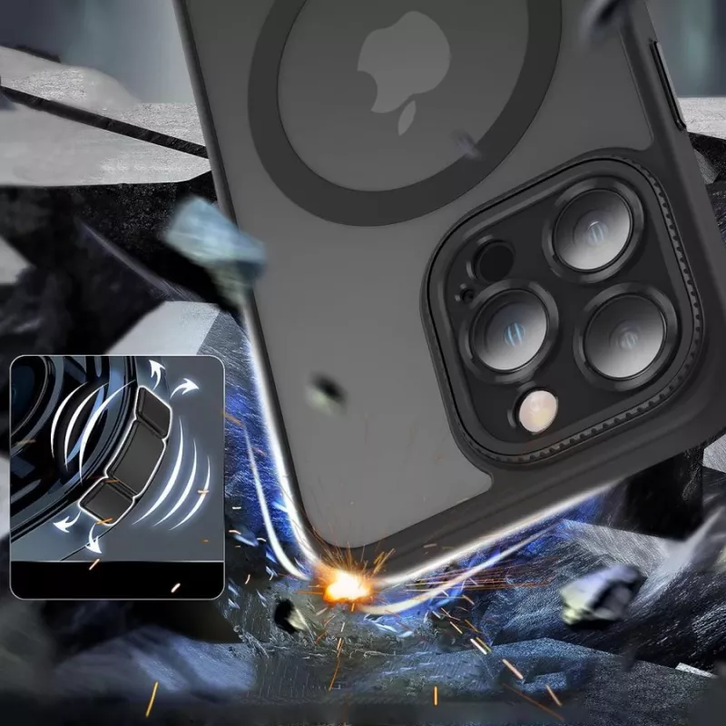 TECH-PROTECT MAGMAT CAM+ θήκη MagSafe για Apple iPhone 15 Pro, ματ μαύρο
