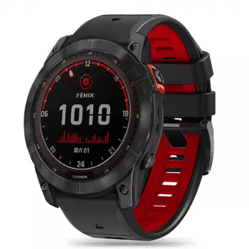 TECH-PROTECT ICONBAND PRO λουράκι για Garmin Fenix 3 / 5X / 3HR / 5X Plus / 6X / 6X Pro / 7X μαύρο/κόκκινο