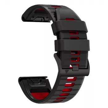 TECH-PROTECT ICONBAND PRO λουράκι για Garmin Fenix 3 / 5X / 3HR / 5X Plus / 6X / 6X Pro / 7X μαύρο/κόκκινο