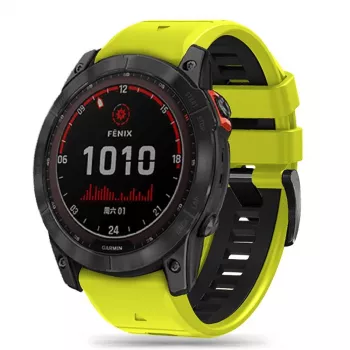 TECH-PROTECT ICONBAND PRO λουράκι για GARMIN FENIX 3 / 5X / 3HR / 5X PLUS / 6X / 6X PRO / 7X lime/μαύρο