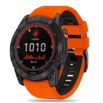 TECH-PROTECT ICONBAND PRO λουράκι για Garmin Fenix 3 / 5X / 3HR / 5X Plus / 6X / 6X Pro / 7X πορτοκαλί/μαύρο