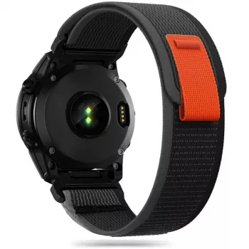 TECH-PROTECT λουράκι ρολογιού Nylon για Garmin Fenix 5 / 6 / 6 Pro / 7 – μαύρο/πορτοκαλί