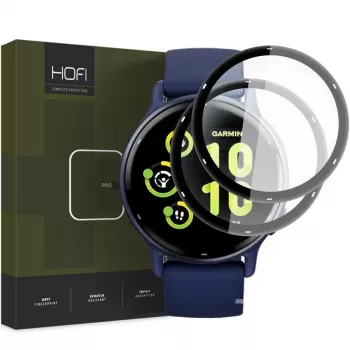 HOFI Hybrid Pro+ 2 τεμ. προστασία οθόνης για Garmin Vivoactive 5 - μαύρο