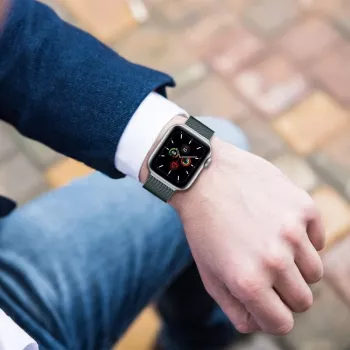 TECH-PROTECT Milanese Loop για Apple Watch 4 / 5 / 6 / 7 / 8 / 9 / SE (38 / 40 / 41 mm) Starlight
