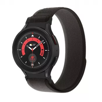 TECH-PROTECT Nylon για Samsung Galaxy Watch 4 / 5 / 5 Pro / 6 / 7 / FE μαύρο/πορτοκαλί