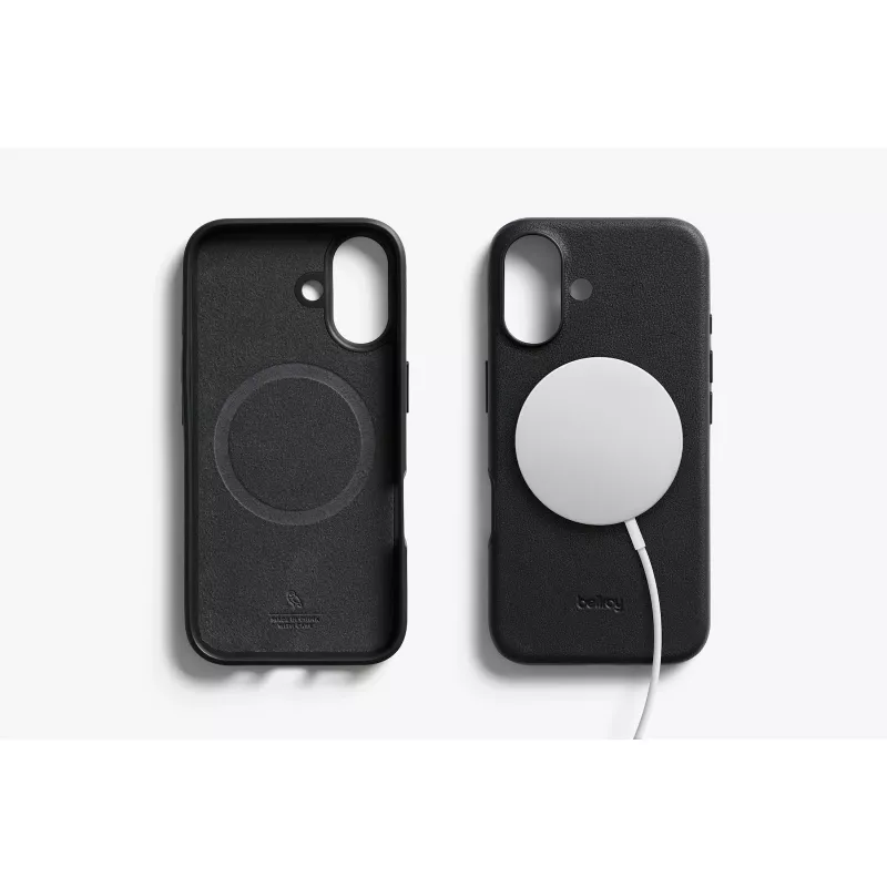 Bellroy Leather Θήκη για iPhone 16, Μαύρο