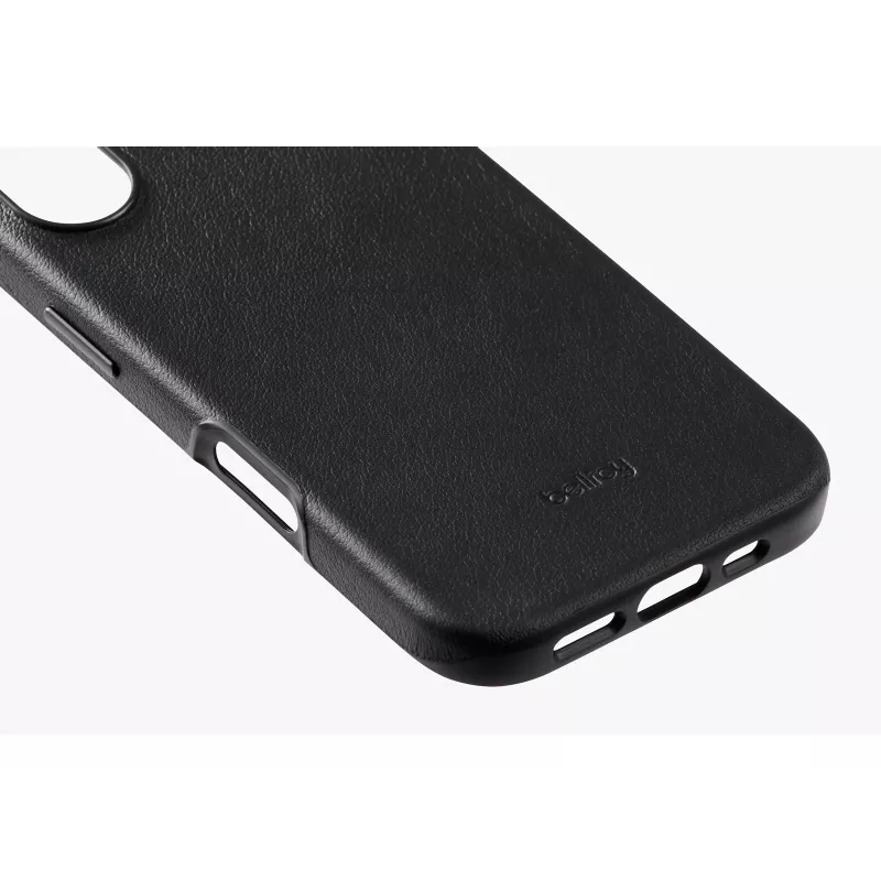 Bellroy Leather Θήκη για iPhone 16, Μαύρο
