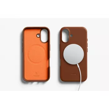 Bellroy Leather Θήκη για iPhone 16, Καφέ
