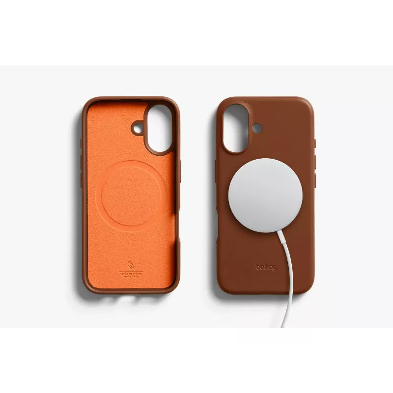 Bellroy Leather Θήκη για iPhone 16, Καφέ