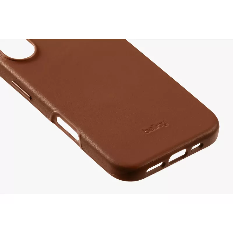 Bellroy Leather Θήκη για iPhone 16, Καφέ