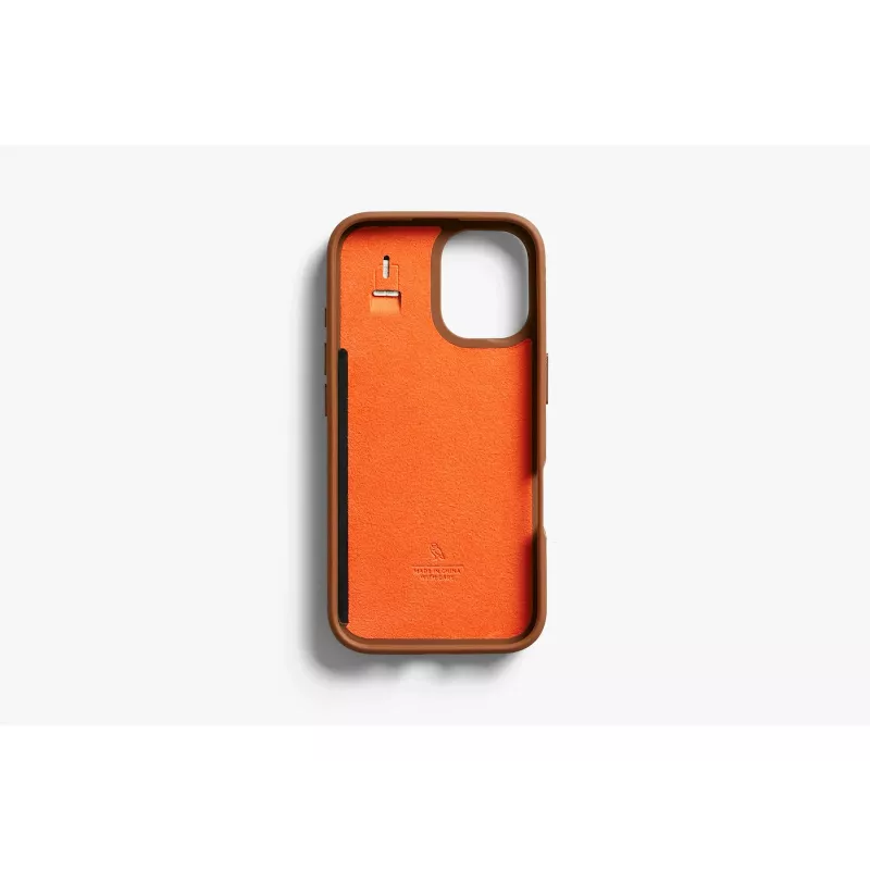 Bellroy Leather Card Case για iPhone 16 Plus, καφέ