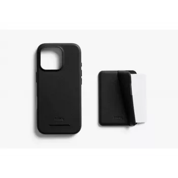 Bellroy δερμάτινη θήκη με μαγνητικό πορτοφόλι για iPhone 16 Pro, μαύρο