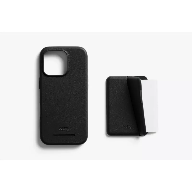 Bellroy δερμάτινη θήκη με μαγνητικό πορτοφόλι για iPhone 16 Pro, μαύρο
