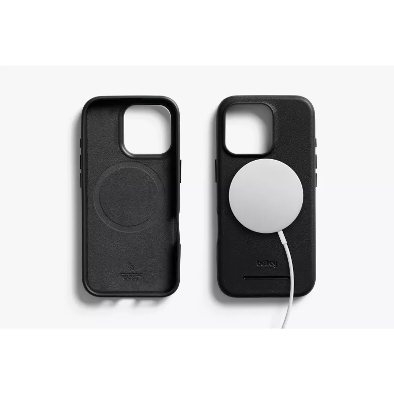 Bellroy δερμάτινη θήκη με μαγνητικό πορτοφόλι για iPhone 16 Pro, μαύρο