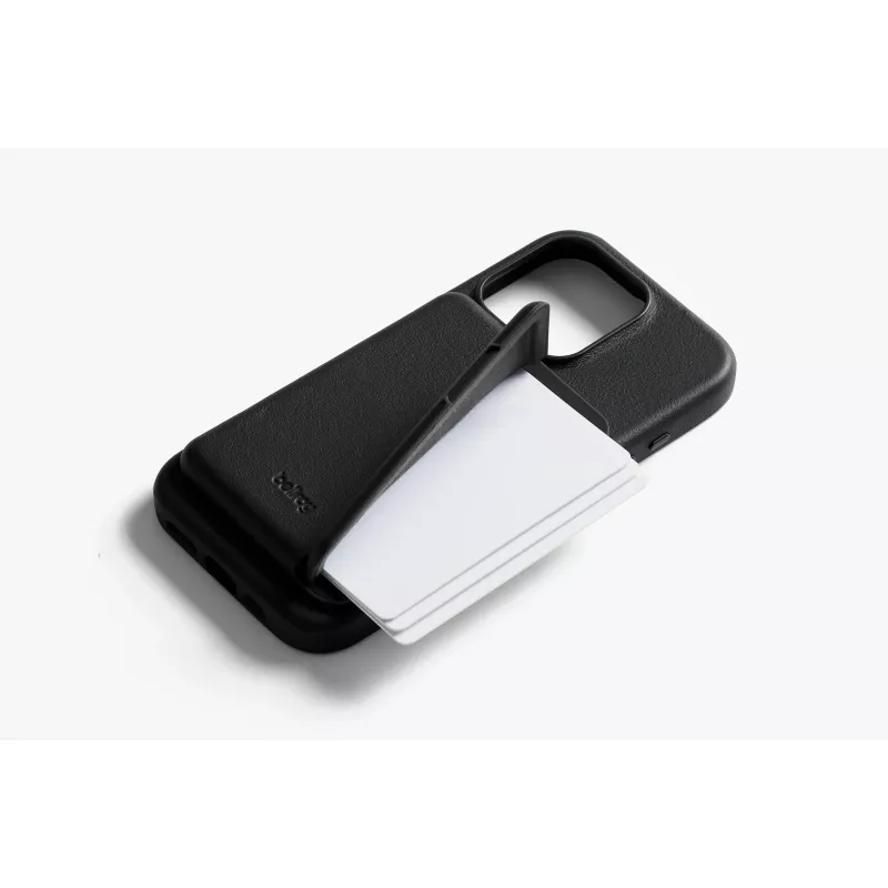 Bellroy δερμάτινη θήκη με μαγνητικό πορτοφόλι για iPhone 16 Pro, μαύρο