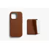 Θήκη δερμάτινη Bellroy με μαγνητικό πορτοφόλι για iPhone 16 Pro, καφέ
