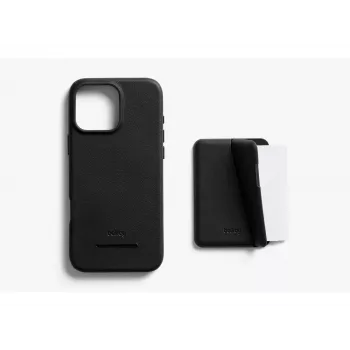 Θήκη δερμάτινη Bellroy με μαγνητικό πορτοφόλι για iPhone 16 Pro Max, μαύρο