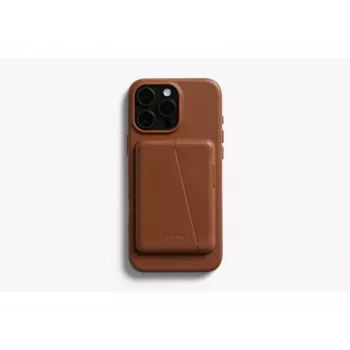 Bellroy δερμάτινη θήκη με μαγνητικό πορτοφόλι για iPhone 16 Pro Max, καφέ