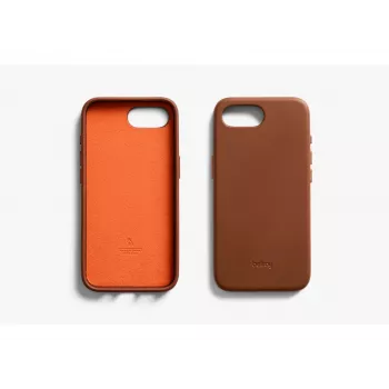 Bellroy Leather Case για iPhone 16e, καφέ