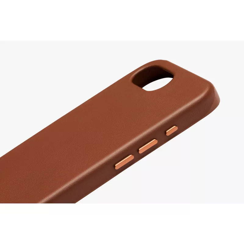 Bellroy Leather Case για iPhone 16e, καφέ