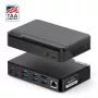 ALOGIC Universal Twin HD Docking Station - USB-C και USB-A - μαύρο