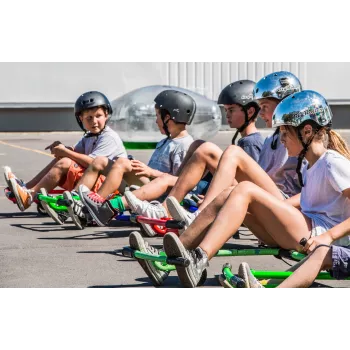 EzyRoller Classic ποδήλατο-καρτ με ποδοκίνηση για παιδιά 3-12 ετών Κόκκινο