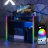 X Rocker 2023269 γραφείο gaming με LED, μαύρο