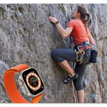 Tech-Protect Nylon Pro Sport Loop για Apple Watch 4 / 5 / 6 / 7 / 8 / SE / Ultra (42 / 44 / 45 / 49mm) Πορτοκαλί