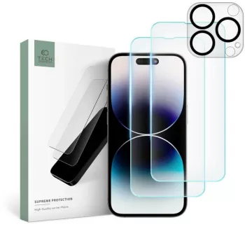TECH-PROTECT Supreme Set Προστασία Οθόνης από Σκληρυμένο Γυαλί για Apple iPhone 14 Pro Max, διάφανο