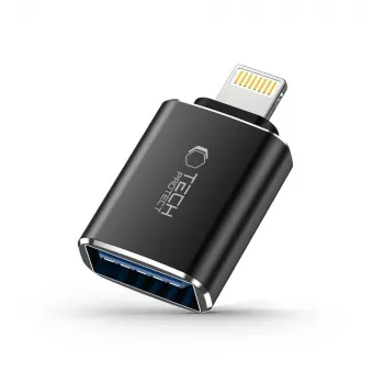 TECH-PROTECT ULTRABOOST Προσαρμογέας Lightning σε USB OTG Μαύρο