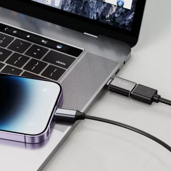 TECH-PROTECT ULTRABOOST Προσαρμογέας Lightning σε USB OTG Μαύρο