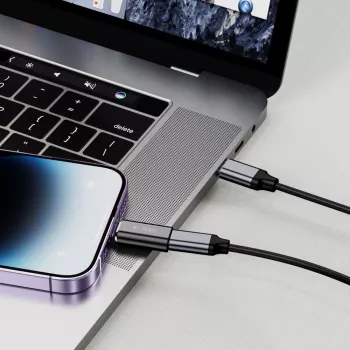 TECH-PROTECT ULTRABOOST Προσαρμογέας Lightning σε USB-C Μαύρο