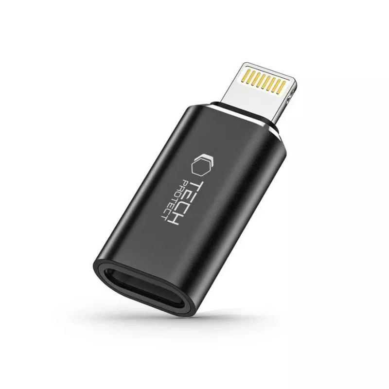 TECH-PROTECT ULTRABOOST Προσαρμογέας Lightning σε USB-C Μαύρο