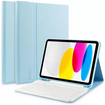 Tech-Protect SC Θήκη με πένα + πληκτρολόγιο για iPad 10,9 ίντσες 10ης γενιάς (2022) / 11 ίντσες 11ης γενιάς (2025) - Μπλε
