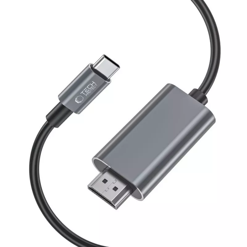 TECH-PROTECT ULTRABOOST ΚΑΛΩΔΙΟ TYPE-C ΣΕ HDMI 4K 60HZ 200CM ΜΑΥΡΟ