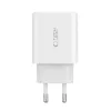 Tech-Protect NC30W Φορτιστής τοίχου USB-C & USB-A 3 θυρών 30W Λευκό