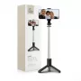 Tech-Protect L02S Selfie Stick Τρίποδο με τηλεχειριστήριο Bluetooth, Μαύρο