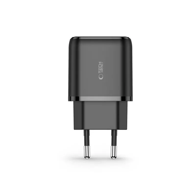 TECH-PROTECT C20W 2-θυρο φορτιστής δικτύου PD20W/QC3.0 μαύρο