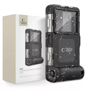TECH-PROTECT IPX8 universal αδιάβροχη θήκη καταδύσεων μαύρη