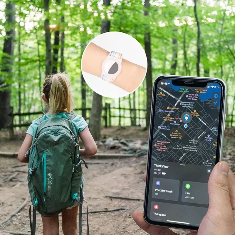 Tech-Protect Nylon για παιδιά Apple AirTag Μπλε