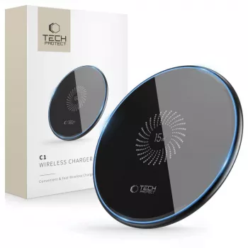 TECH-PROTECT QI15W-C1 ασύρματος φορτιστής 15W μαύρο