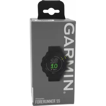 Garmin Forerunner 55 Smartwatch με λουράκι σιλικόνης, οθόνη 1,04 inch , Μαύρο