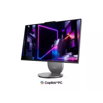 Lenovo Yoga 27IPH11 All-in-One Desktop, 27 ίντσες QHD IPS, Intel Core Ultra 5 325, 16GB LPDDR5X, 1TB SSD, Intel Graphics, Windows 11 Home, Αγγλικά, Luna Grey