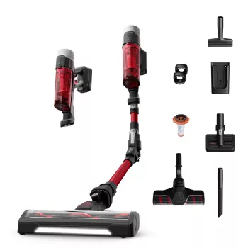 ROWENTA X-Force Flex 9.60 Complete RH2099 Επαναφορτιζόμενη Σκούπα, Μαύρο/Κόκκινο