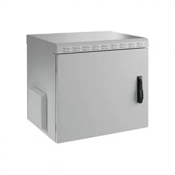 EFB-Elektronik 19 ιντσών Επιτοίχιο Κουτί IP55, 12U, Πόρτα Χάλυβα, Βάθος 450 mm, RAL 7035