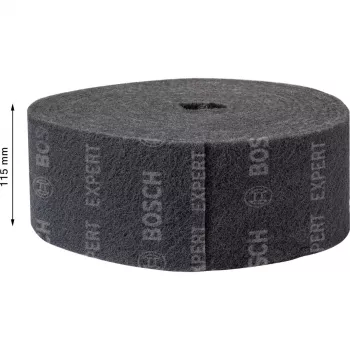 Bosch Expert N880 Ultra-Fine S Ρολό Λείανσης Vlies, 115mm x 10m, Γκρι, για Χειρωνακτική Λείανση