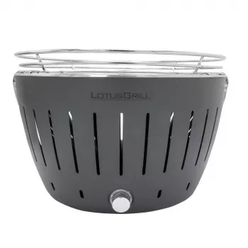 LotusGrill G340 Επιτραπέζια Ψησταριά Κάρβουνου 32 cm Ανθρακί με USB