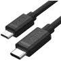 UNITEK Καλώδιο USB-C σε Micro USB 1m Μαύρο Y-C473BK